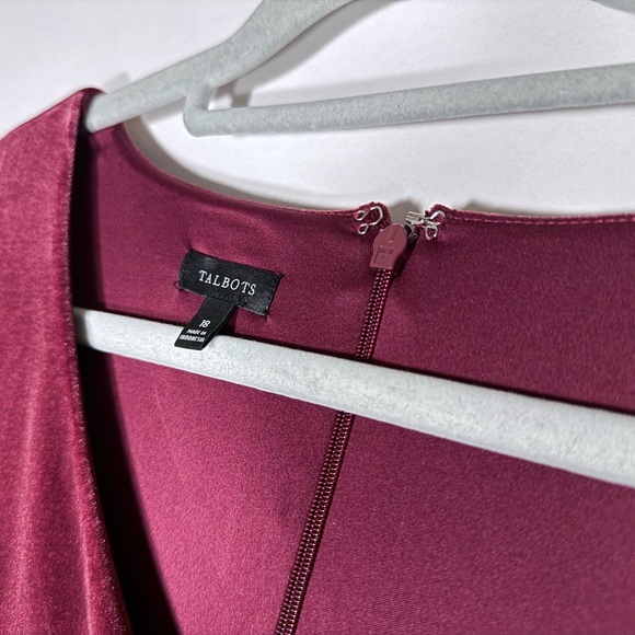 NWT Talbots Women’s Billow Sleeve Soft Velour Fit & Flare A-Line Dress Size 18 - Picture 5 of 14